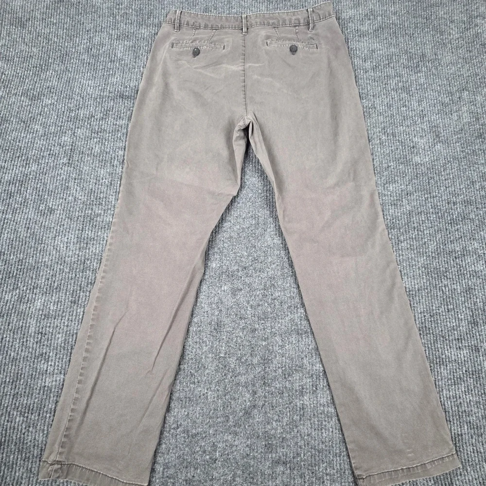 Legendary Wash Women's Curvy Straight‎ Leg Pants Size 12 Grey Stretch Casual